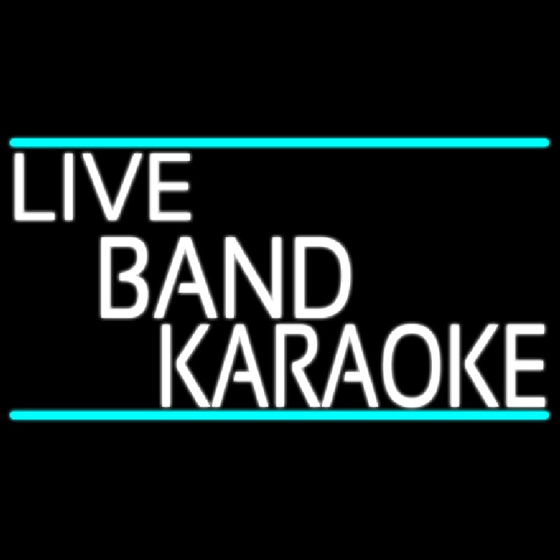 Live Band Karaoke Neonkyltti