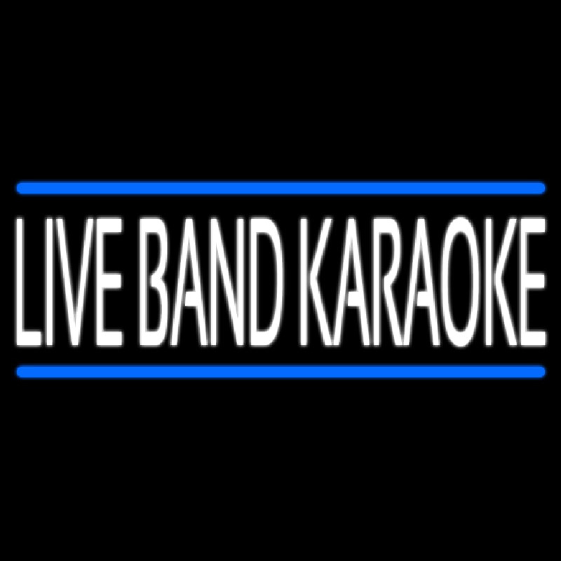 Live Band Karaoke Neonkyltti