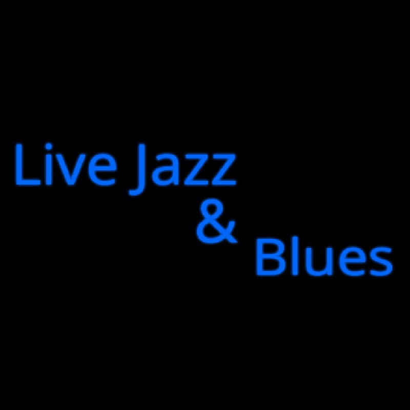 Live Jazz And Blues Neonkyltti