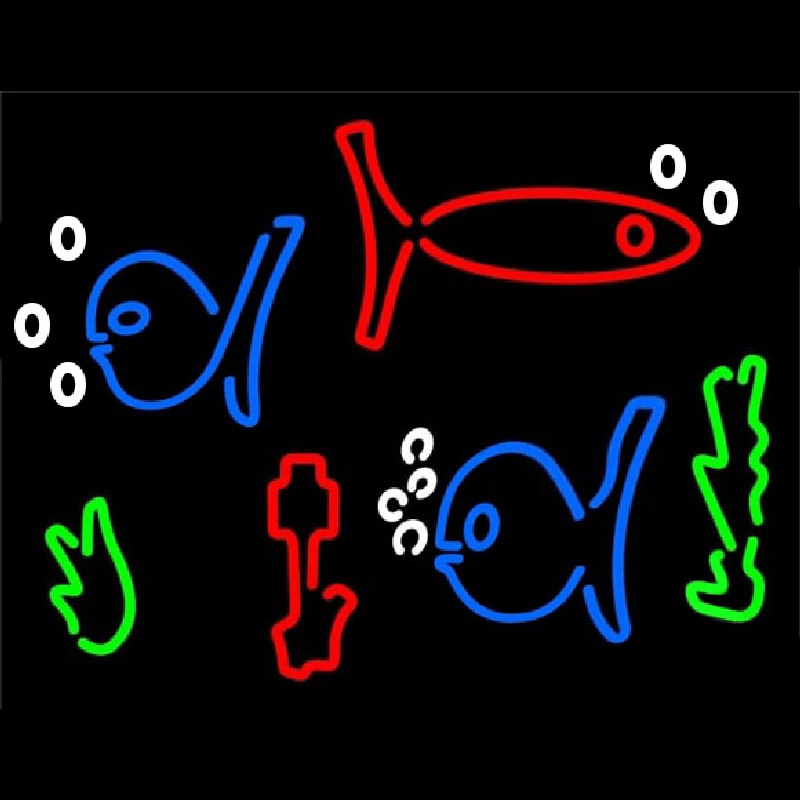 Logo Fish Neonkyltti