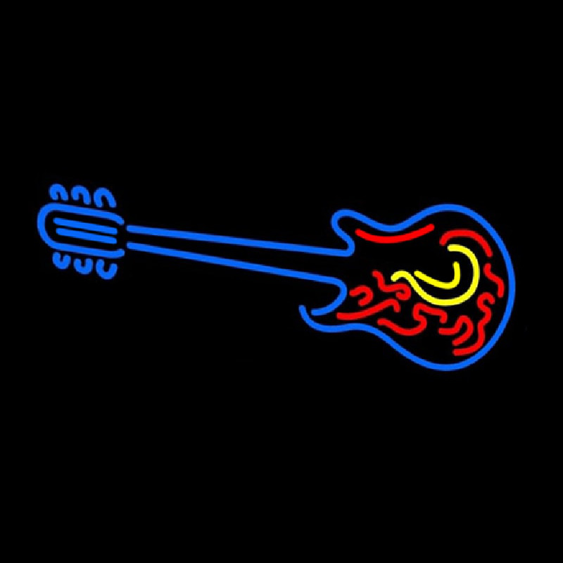 Logo Guitar 1 Neonkyltti