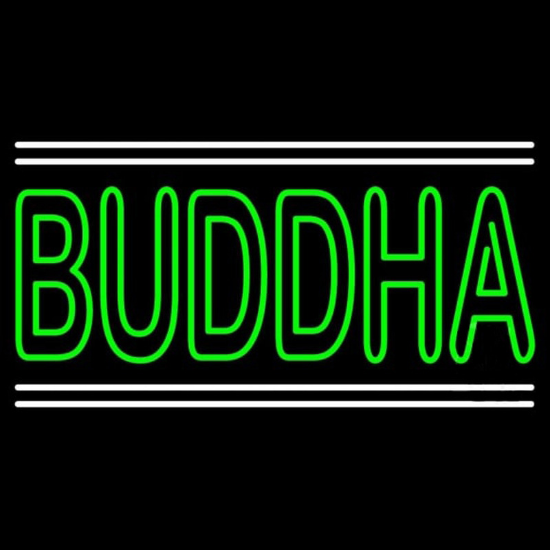 Lord Buddha With White Line Neonkyltti