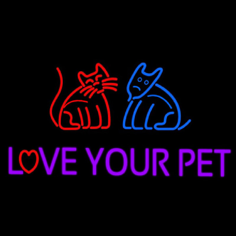 Love Your Pet Neonkyltti