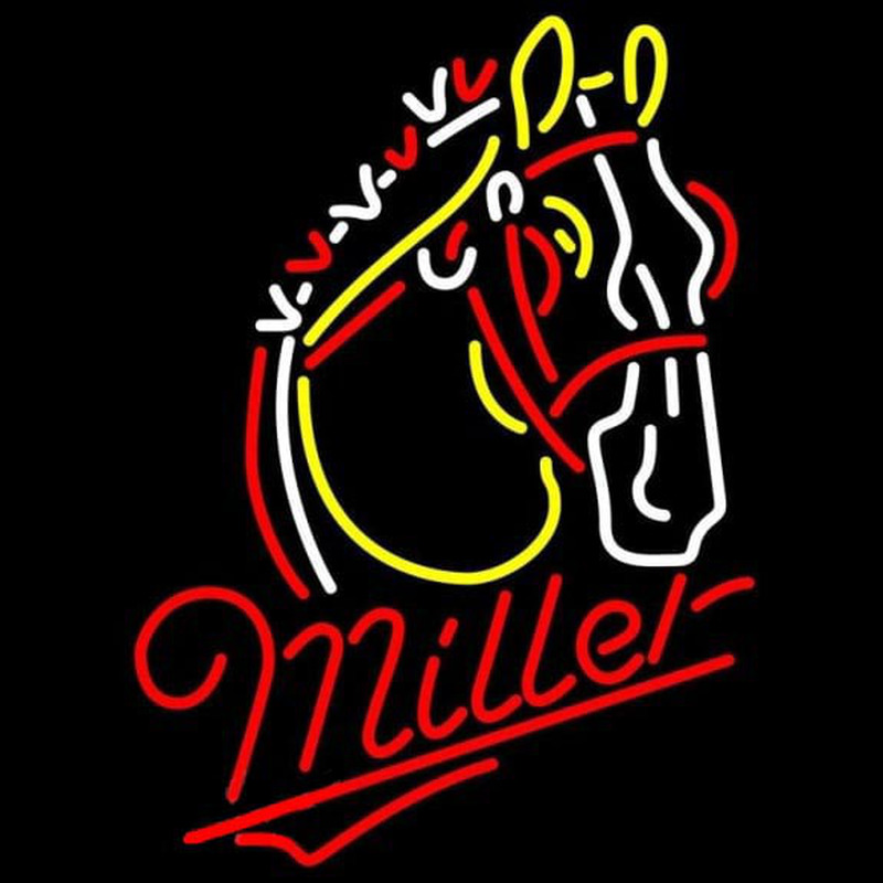 Miler Horse Beer Sign Neonkyltti