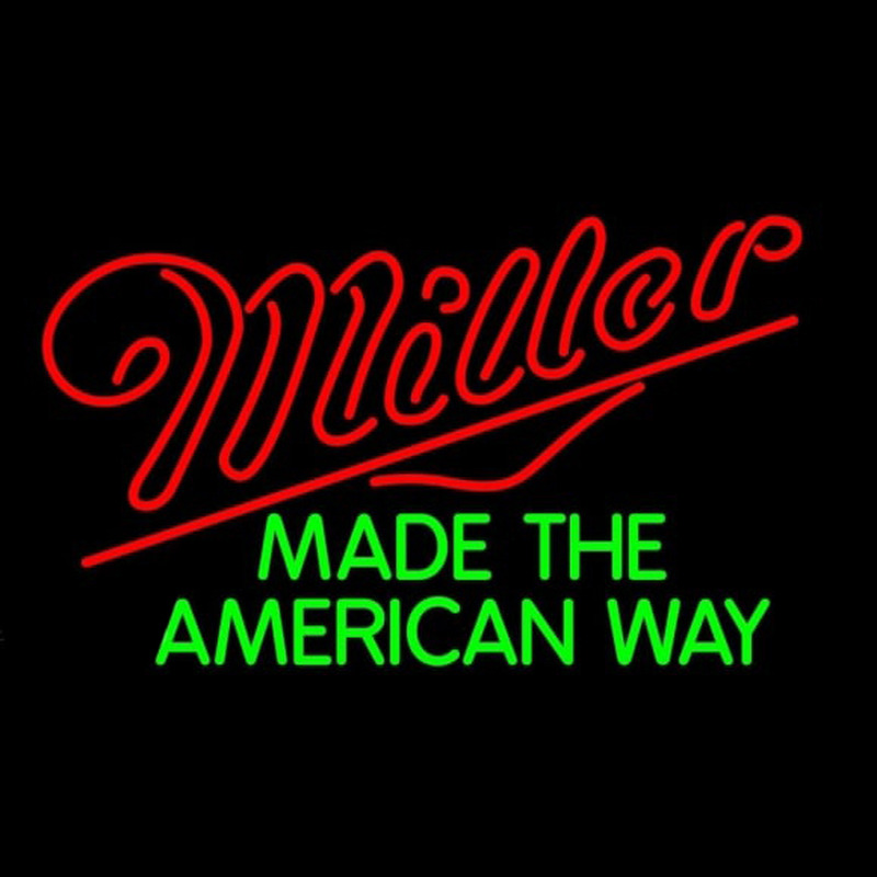 Miller American Way Beer Sign Neonkyltti