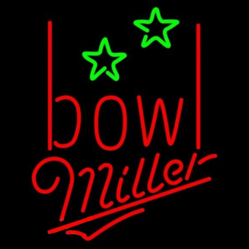 Miller Bowling Alley Beer Sign Neonkyltti