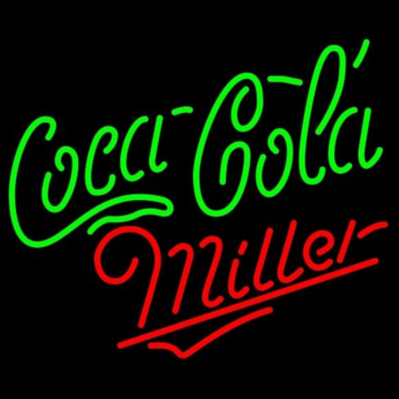 Miller Coca Cola Green Beer Sign Neonkyltti