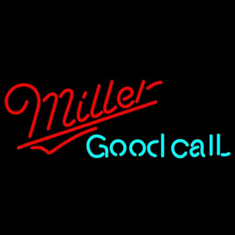 Miller Good Call Beer Sign Neonkyltti