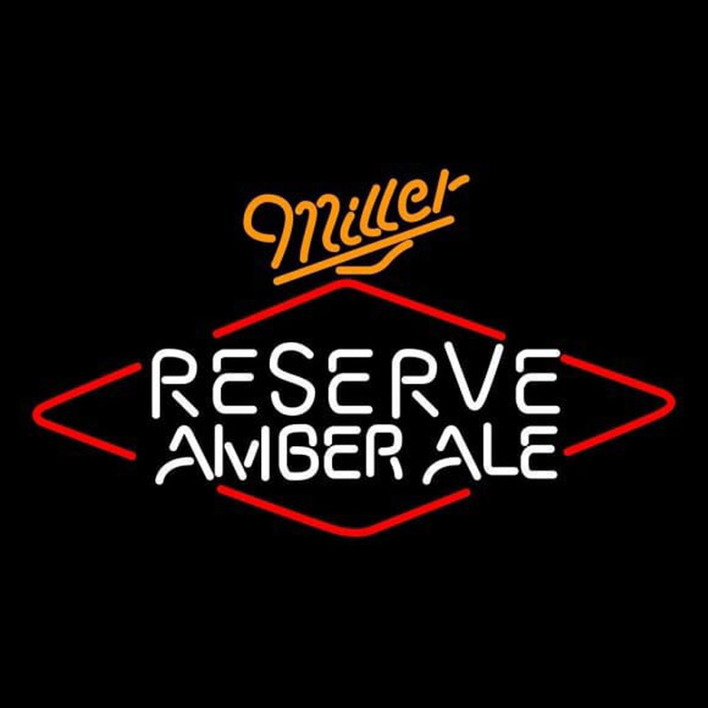 Miller Reserve Amber Ale Beer Sign Neonkyltti