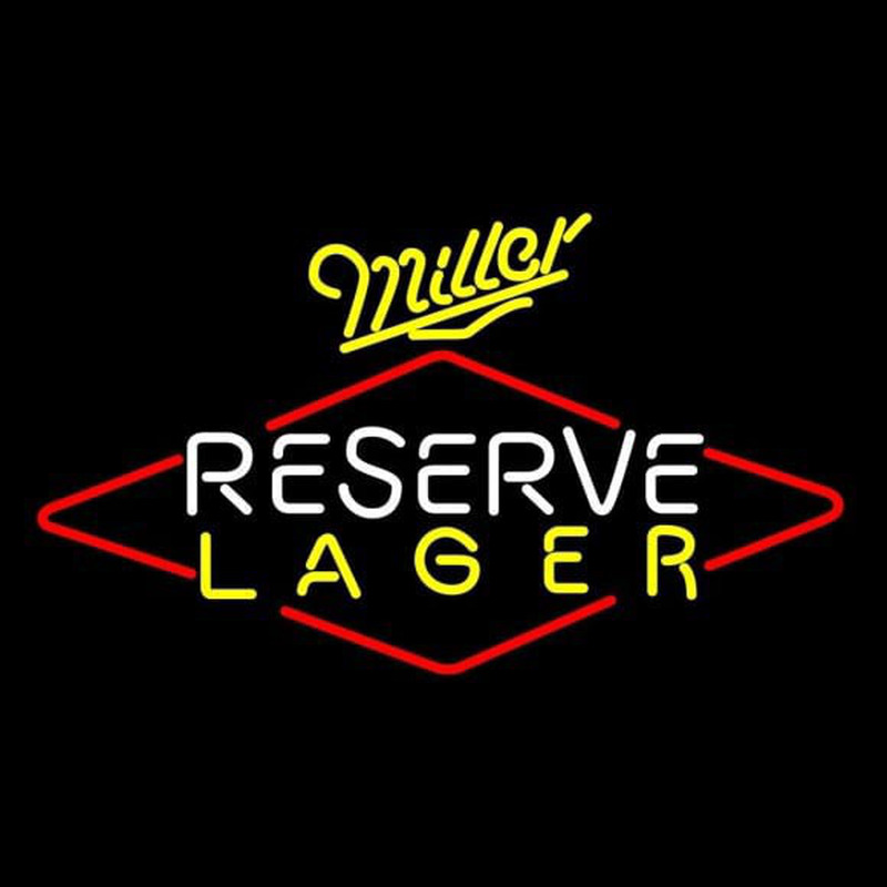 Miller Reserve Lager Beer Sign Neonkyltti