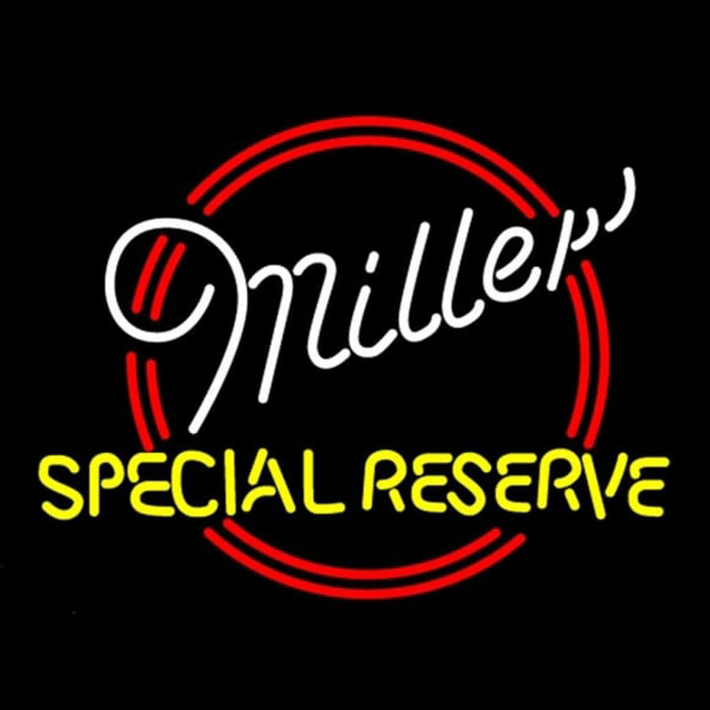 Miller Special Reserve Beer Sign Neonkyltti