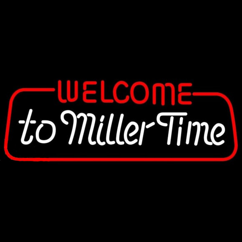 Miller welcome to time Beer Sign Neonkyltti