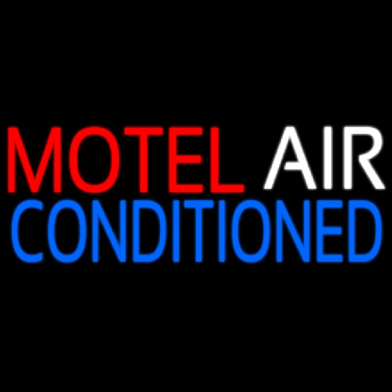 Motel Air Conditioned Neonkyltti