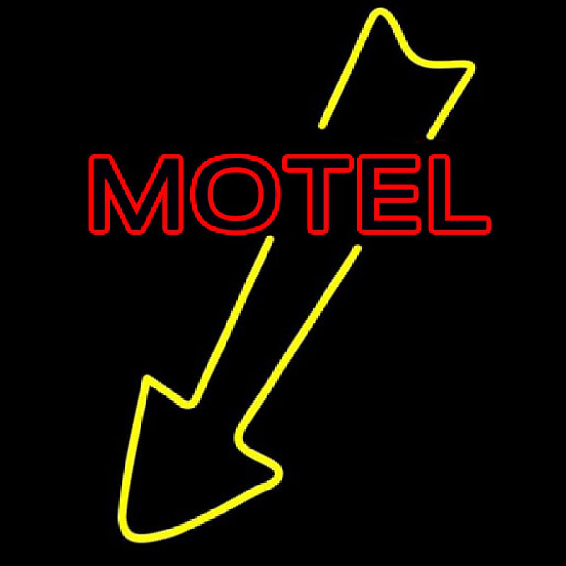 Motel With Down Arrow Neonkyltti