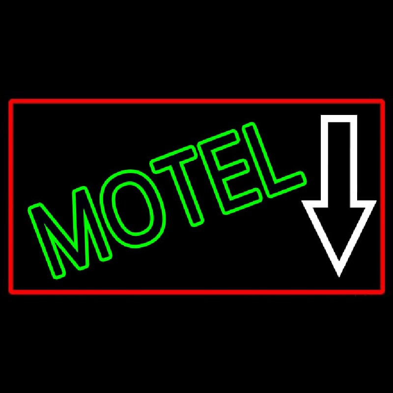 Motel With Down Arrow Neonkyltti