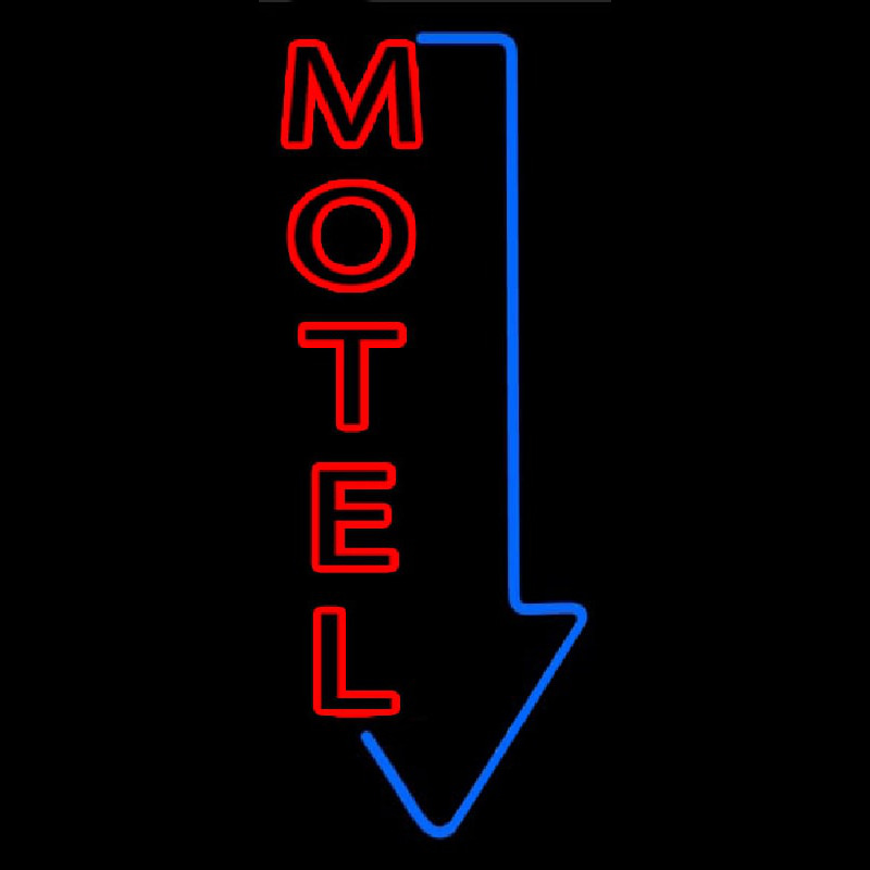 Motel With Down Arrow Neonkyltti