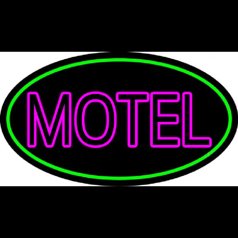 Motel With Green Border Neonkyltti