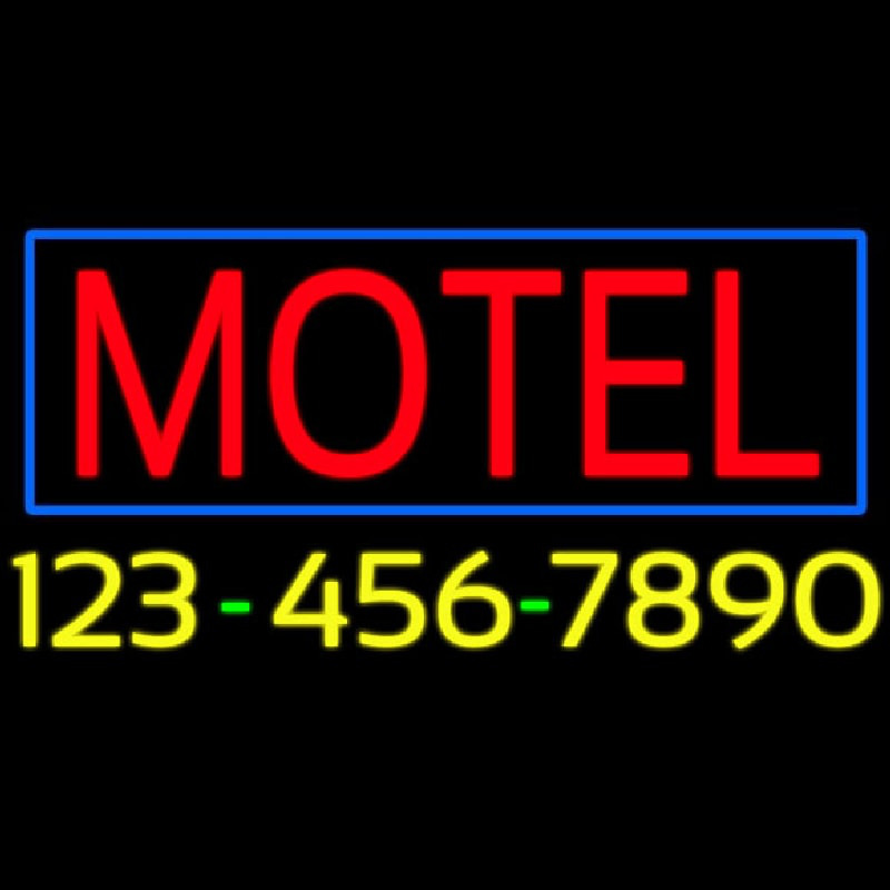 Motel With Phone Number Neonkyltti