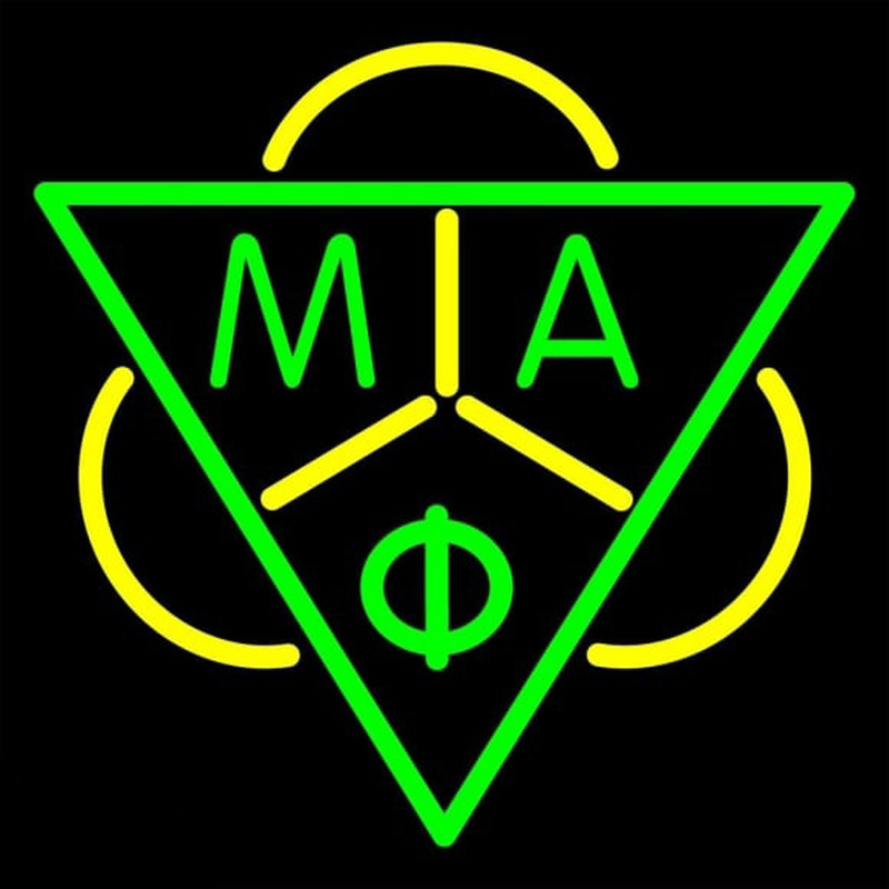 Mu Alpha Phi Logo Neonkyltti