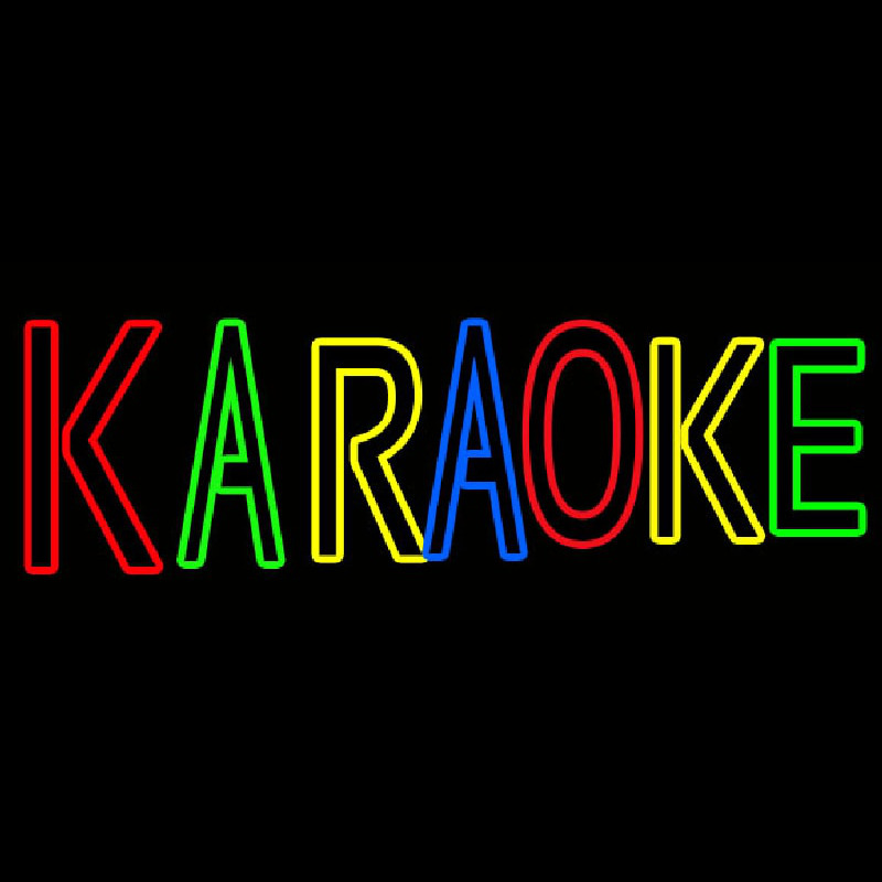 Multi Colored Karaoke Neonkyltti