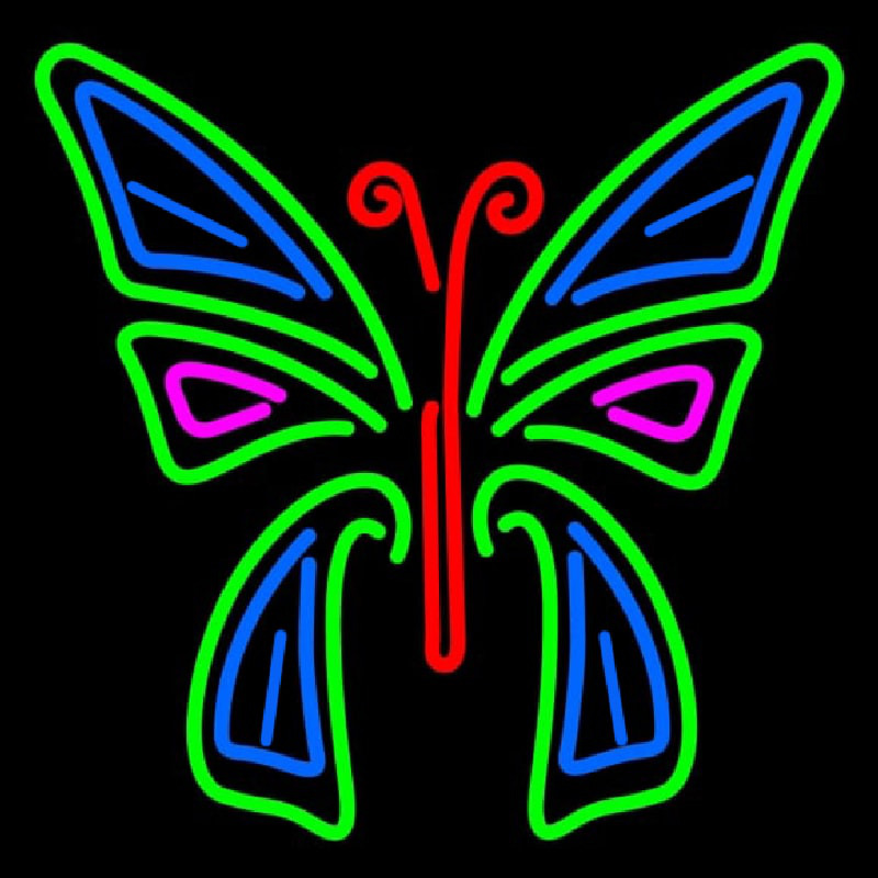 Multicolor Butterfly Neonkyltti