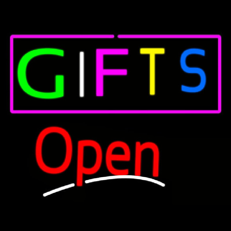 Multicolored Gifts Open Neonkyltti