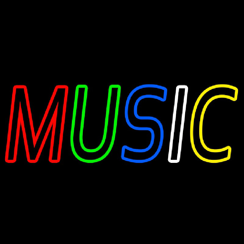 Multicolored Music Neonkyltti