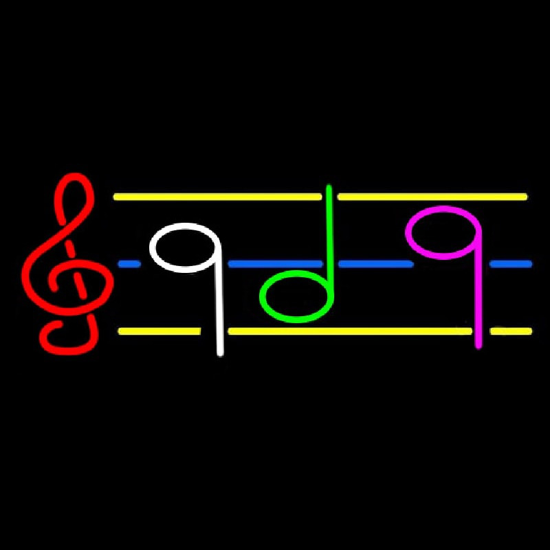 Musical Notes Neonkyltti