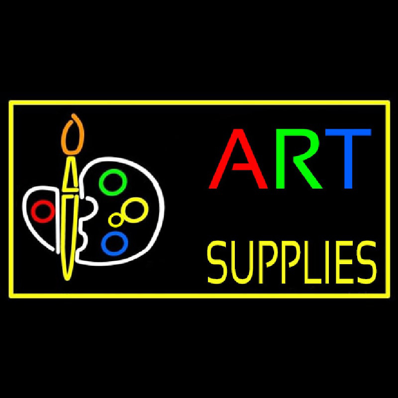 Muti Color Art Supplies With Palate Neonkyltti