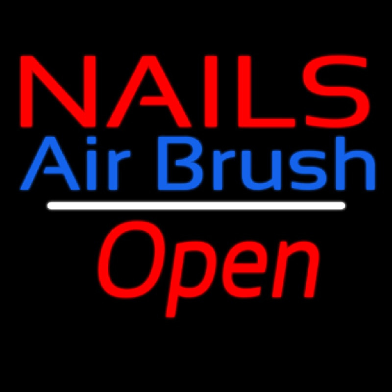 Nails Airbrush Open White Line Neonkyltti