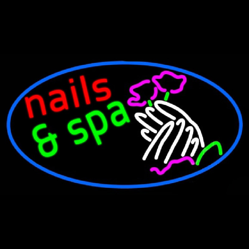 Nails And Spa Neonkyltti