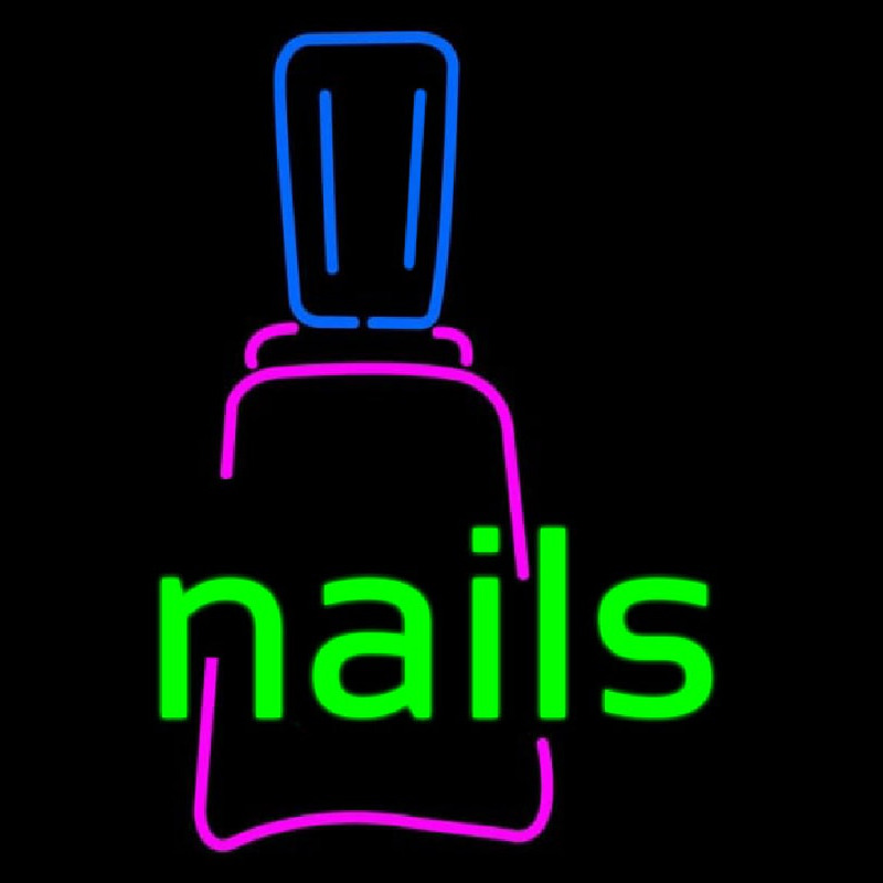 Nails With Nail Logo Neonkyltti