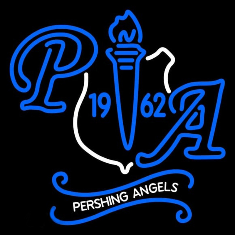 National Society of Pershing Angels Inc Logo Neonkyltti