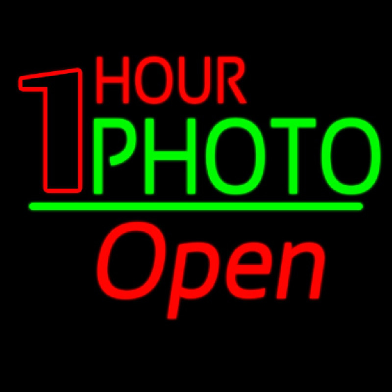 One Hour Photo Open 2 Neonkyltti