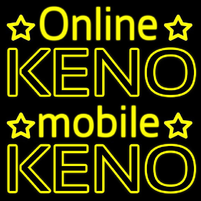 Online Keno Mobile Keno Neonkyltti