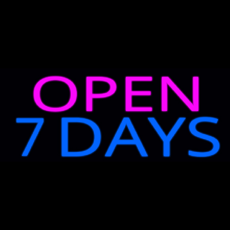 Open 7 Days Neonkyltti