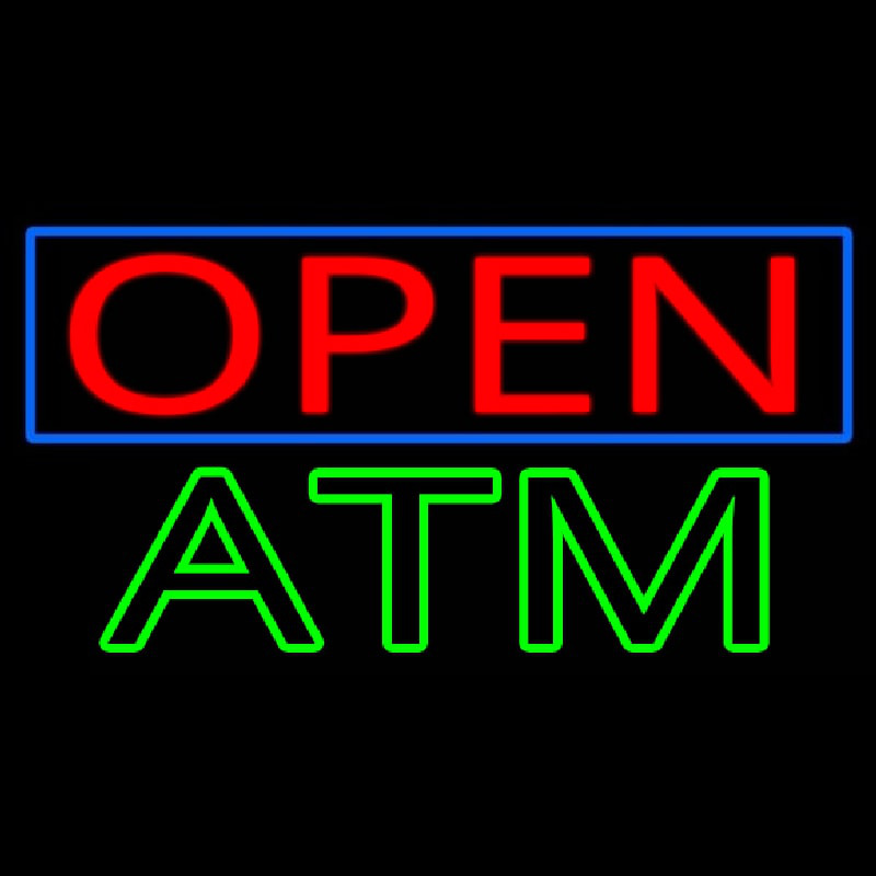 Open Atm Neonkyltti