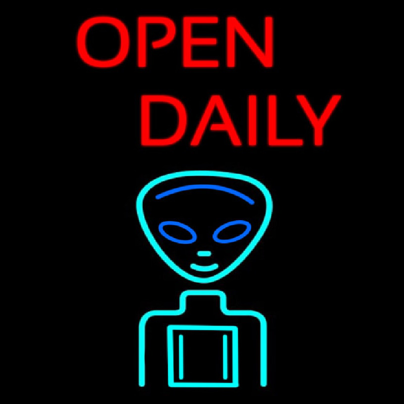 Open Daily Neonkyltti