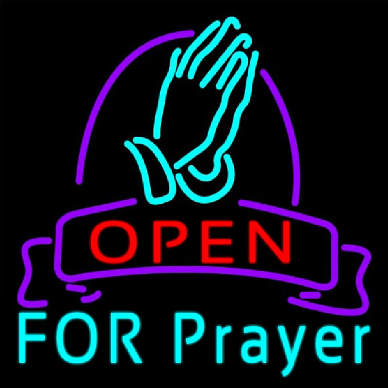 Open For Prayer Neonkyltti