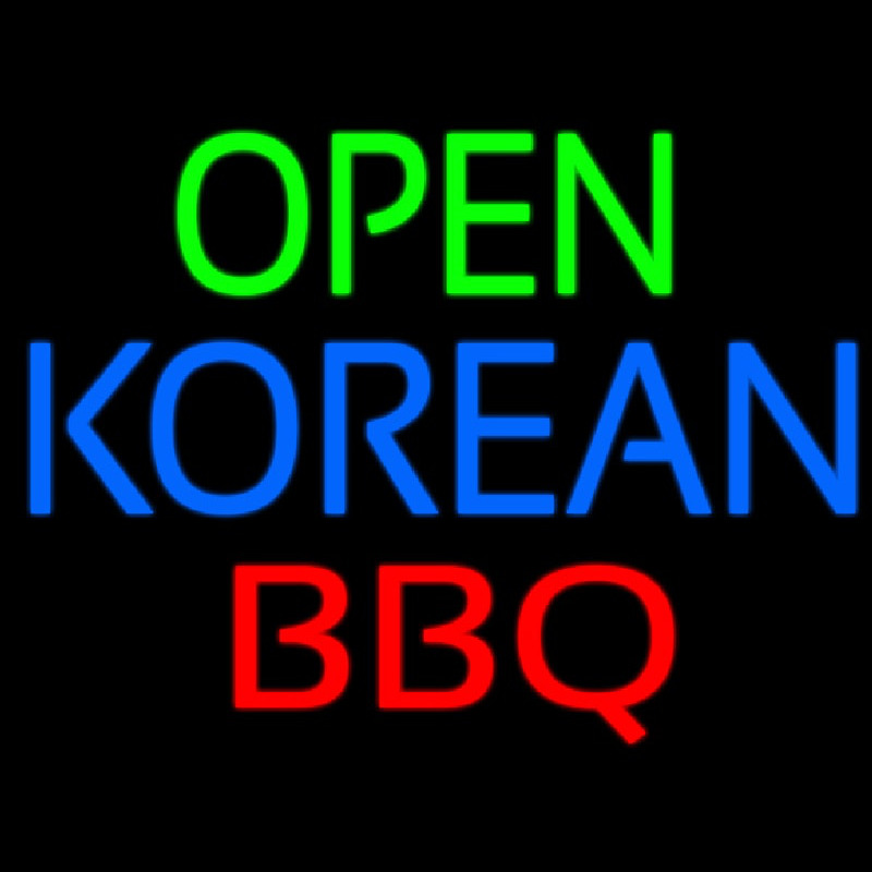 Open Korean Bbq Neonkyltti