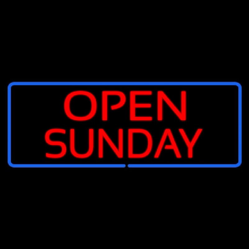 Open Sunday Neonkyltti