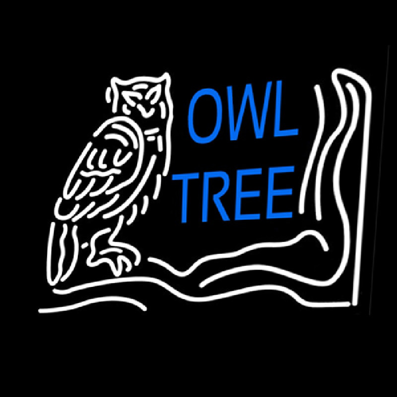 Owl Tree Neonkyltti