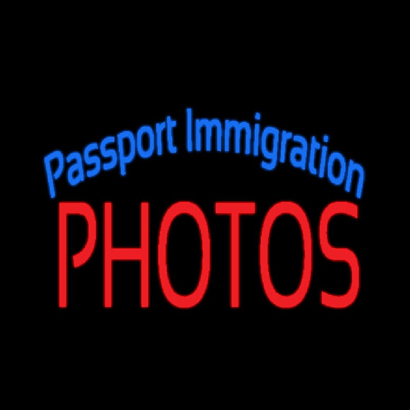 Passport Immigration Photos Neonkyltti