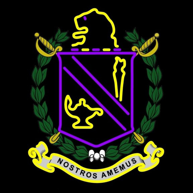 Pi Lambda Phi Chapters Logo Neonkyltti