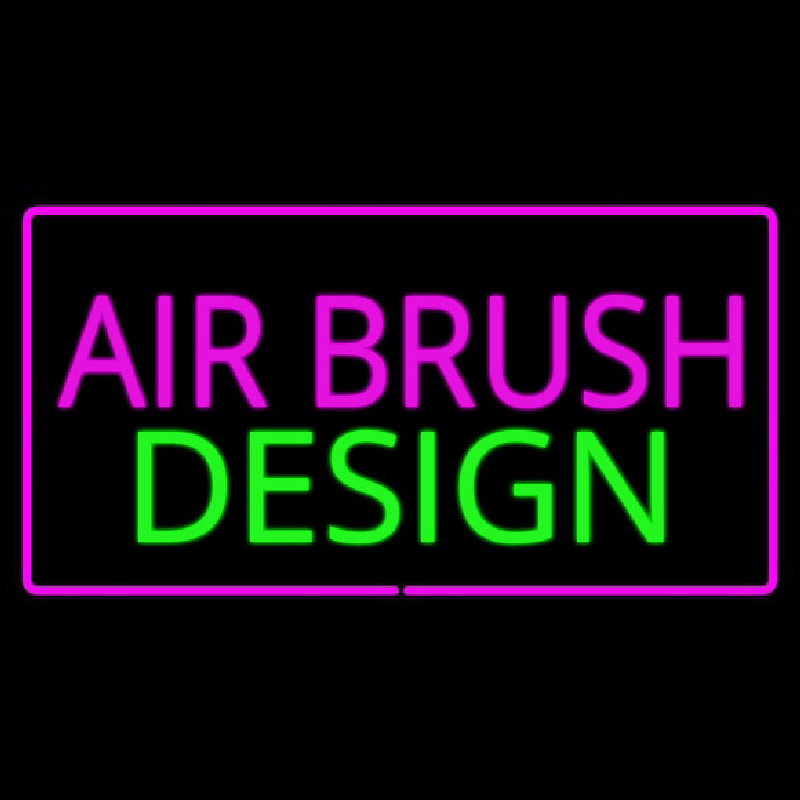 Pink Airbrush Design With Pink Border Neonkyltti