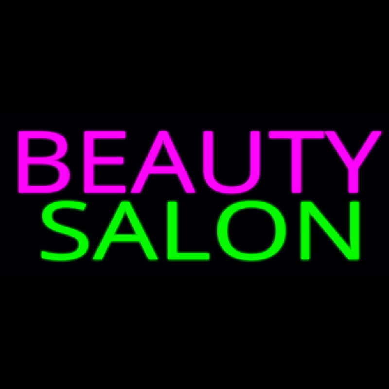 Pink Beauty Salon Green Neonkyltti