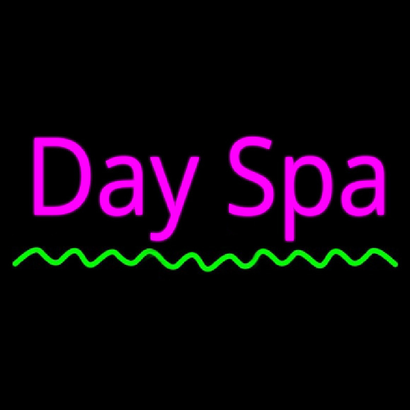 Pink Day Spa Green Waves Neonkyltti