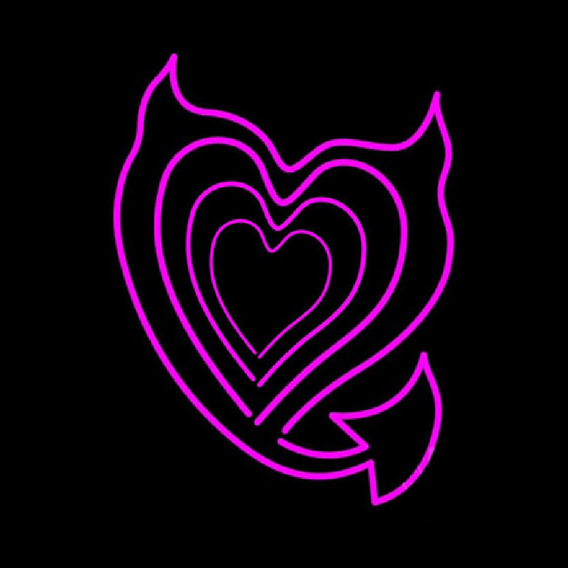 Pink Heart Neonkyltti