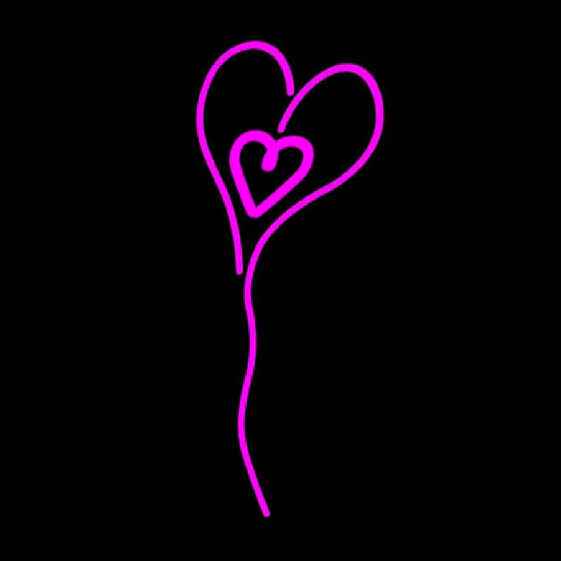 Pink Neon Heart Neonkyltti