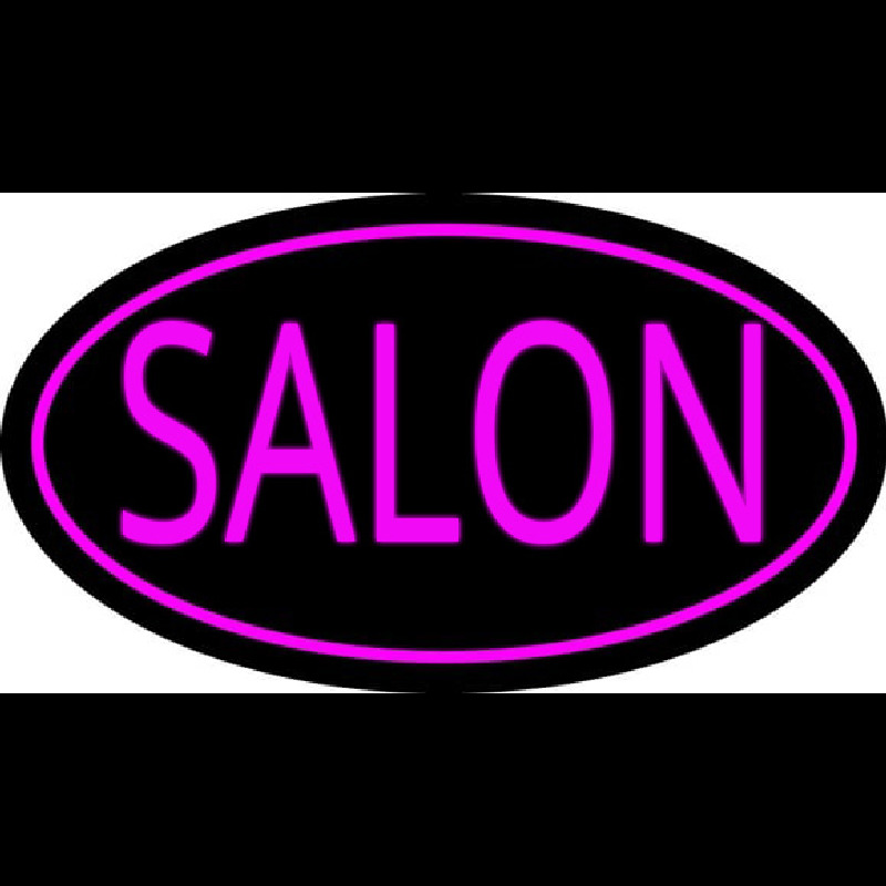 Pink Salon Oval Neonkyltti